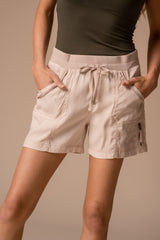 Solid Cupro Short