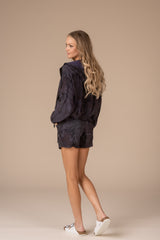  Printed Cupro Short