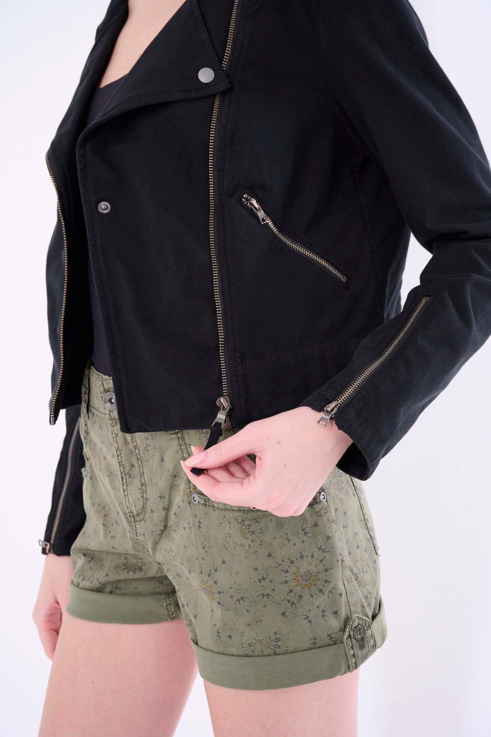 Suede knit hotsell moto jacket