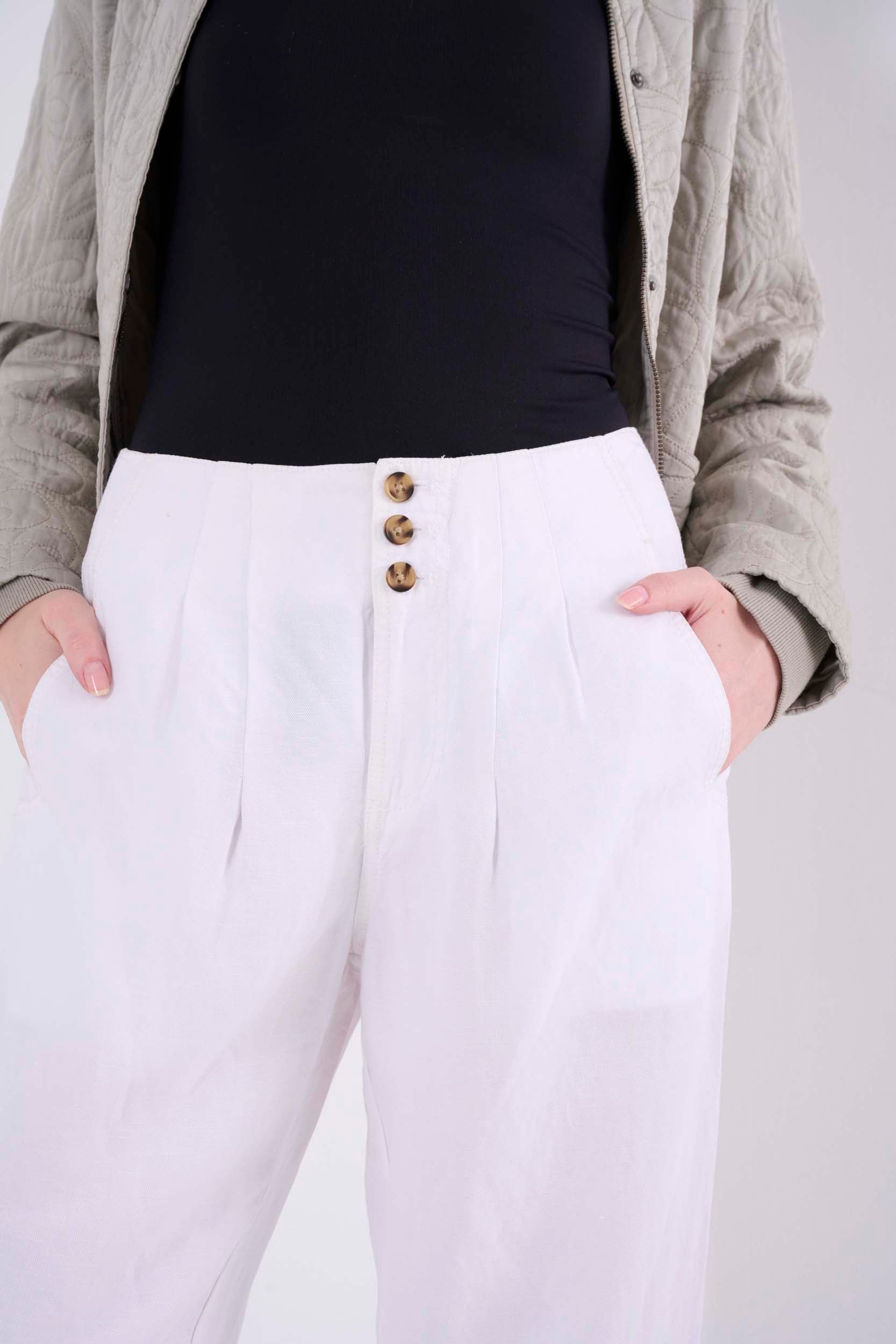 Solid Pleated Pant