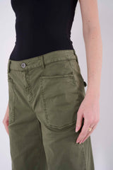cotton calina solid pant women
