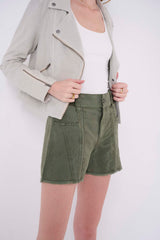  Solid Knit Moto Jacket