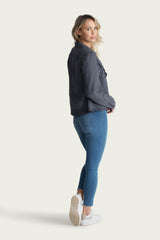 Aspen Linen Moto Jacket - Marrakech Clothing