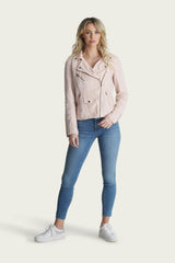 Aspen Linen Moto Jacket - Marrakech Clothing