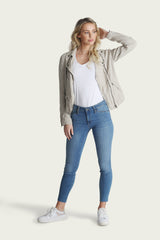 Aspen Linen Moto Jacket - Marrakech Clothing
