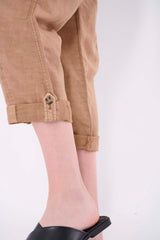 Solid Pleated Pant