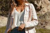 Aspen Linen Moto Jacket - Marrakech Clothing