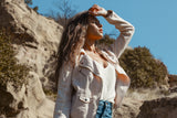 Aspen Linen Moto Jacket - Marrakech Clothing