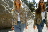 Aspen Linen Moto Jacket - Marrakech Clothing