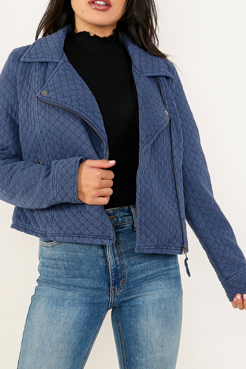 Anderson Quilted Moto Jacket - Marrakech Clothing