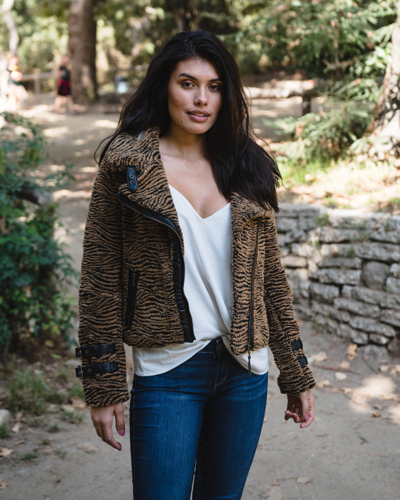 Vera Sherpa Moto Jacket