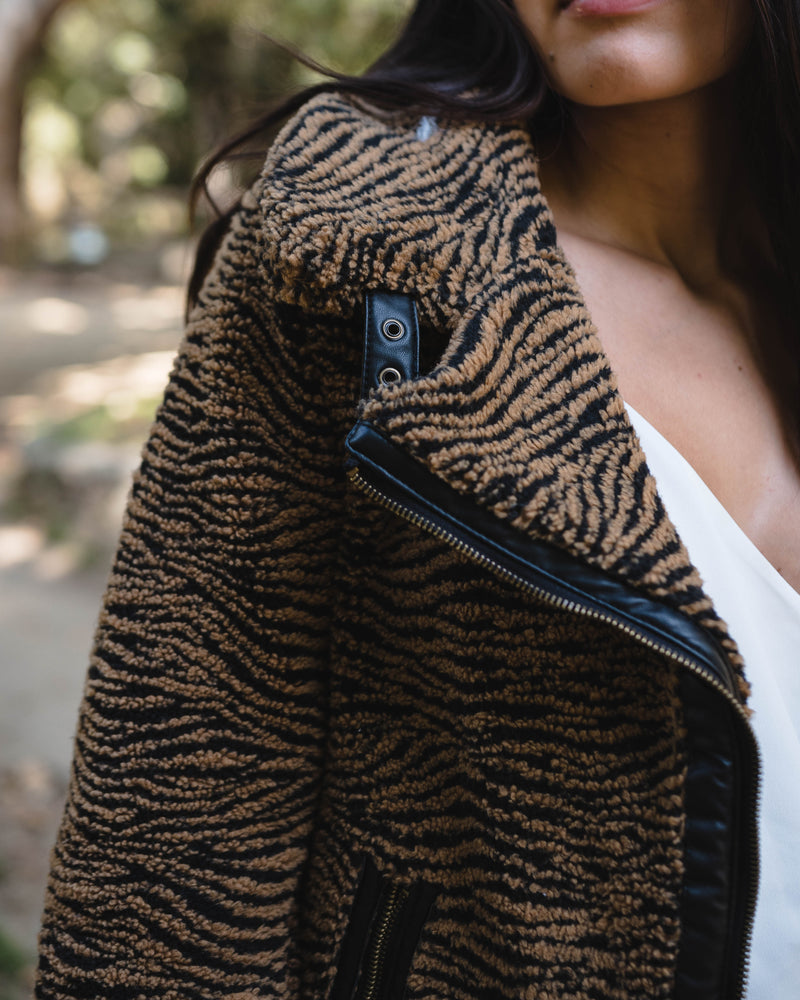 Vera Sherpa Moto Jacket