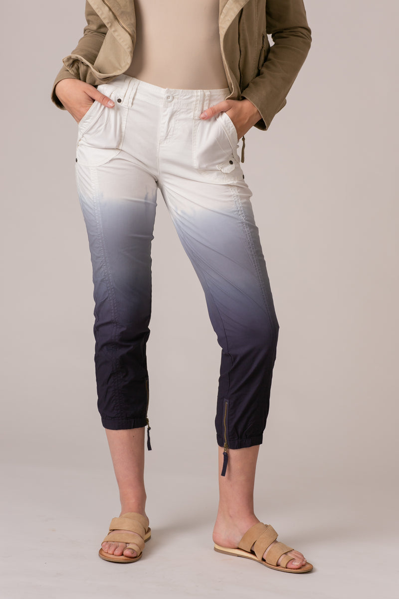 Stretch Poplin Zipper Jogger Pant