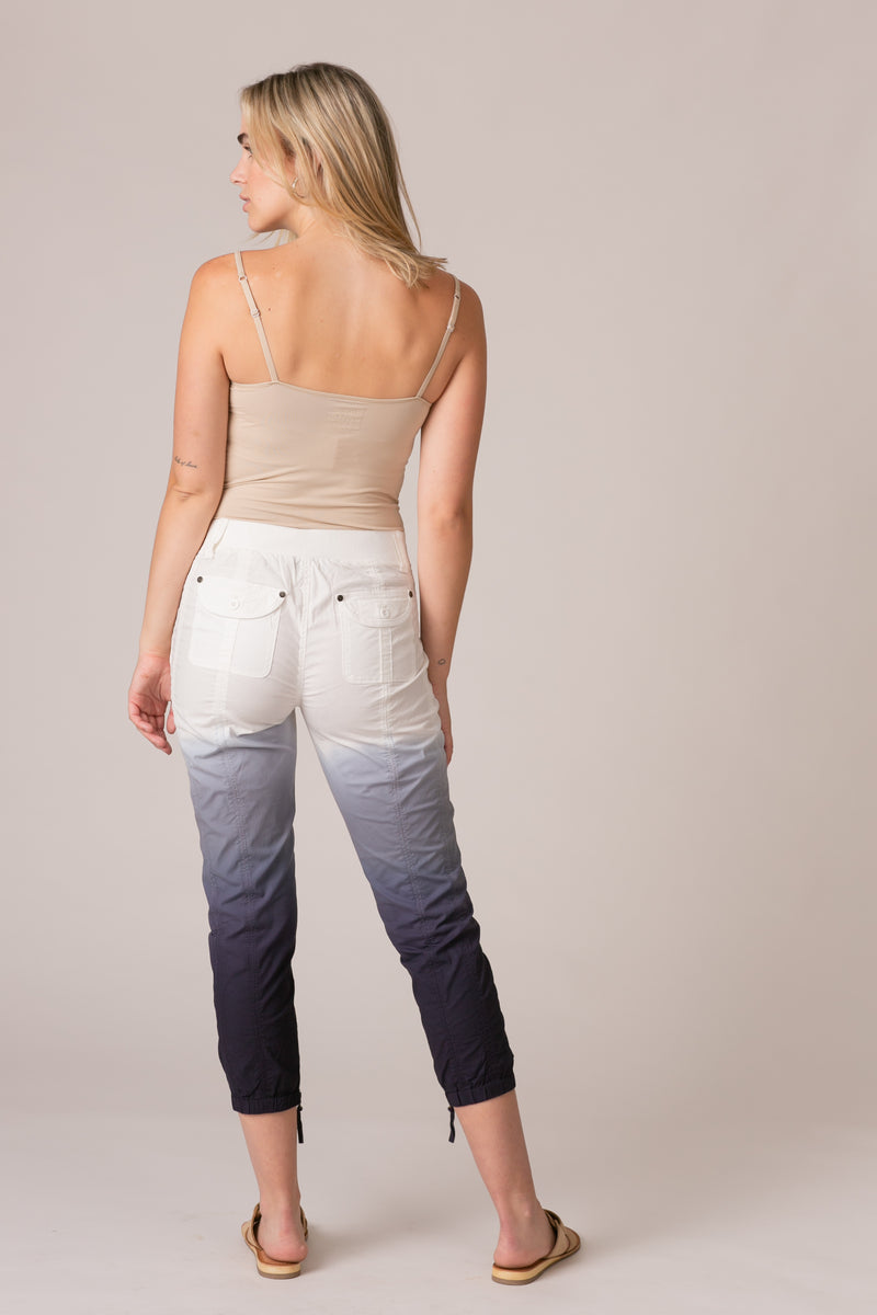 Stretch Poplin Zipper Jogger Pant