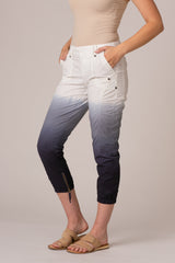 Stretch Poplin Zipper Jogger Pant