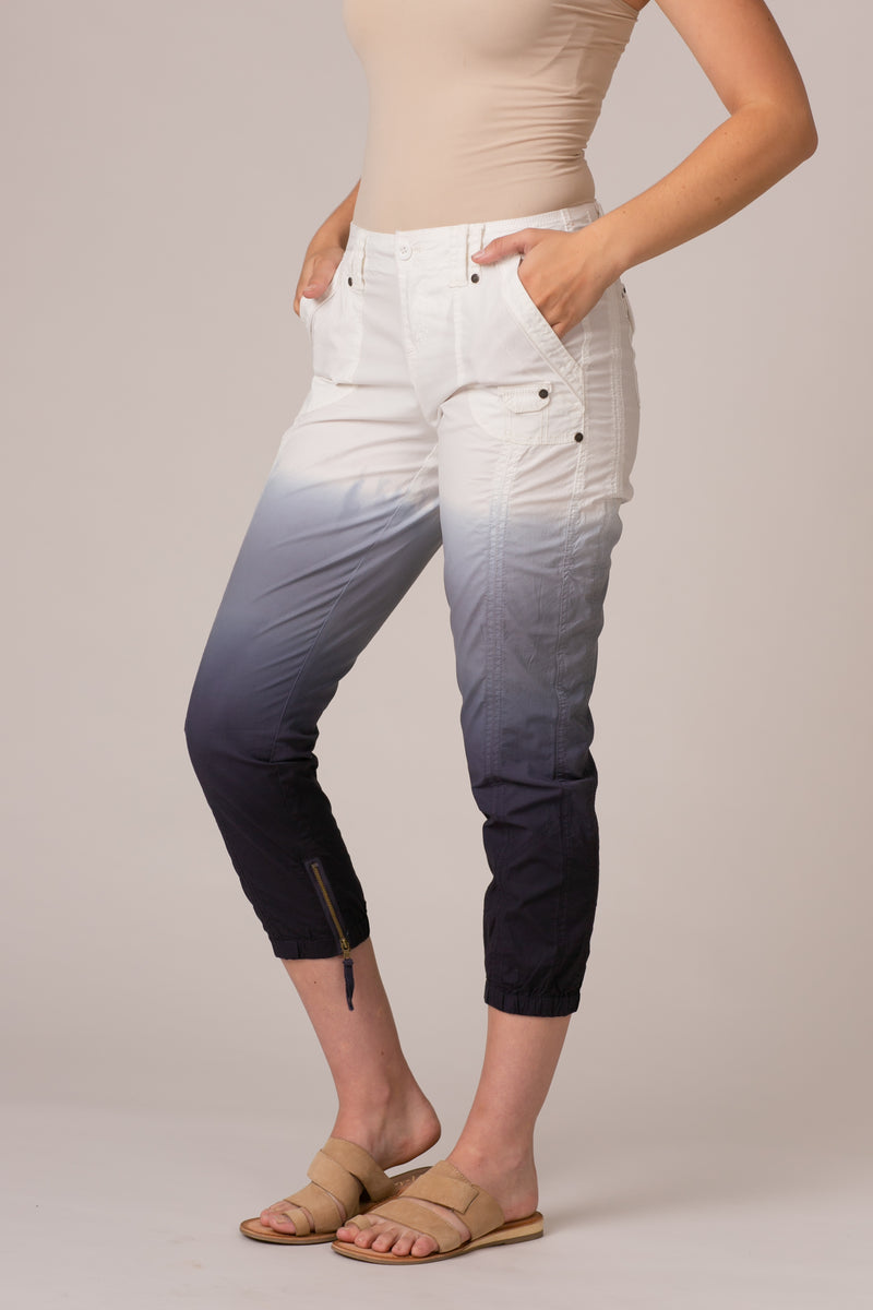 Stretch Poplin Zipper Jogger Pant