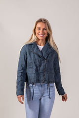  Linen Moto Jacket