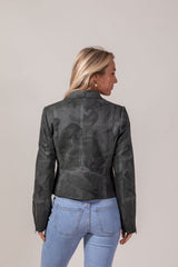 Zahara Scuba Suede Moto Jacket