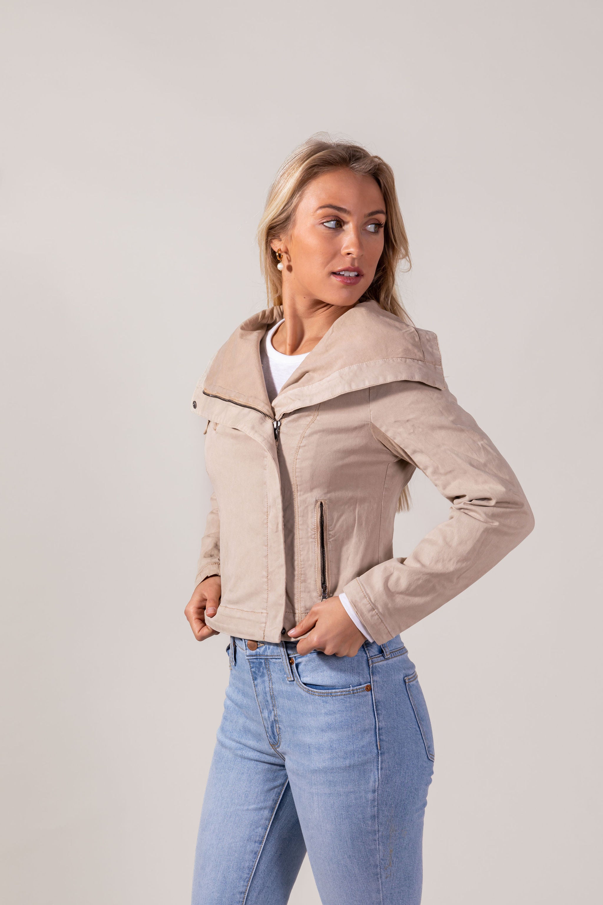 Drapey Moto Jacket