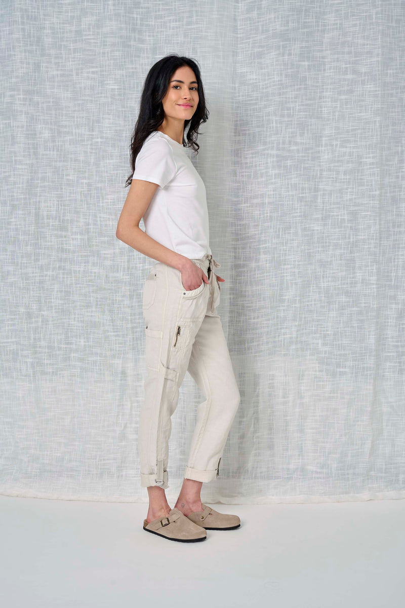  Solid Linen Pant