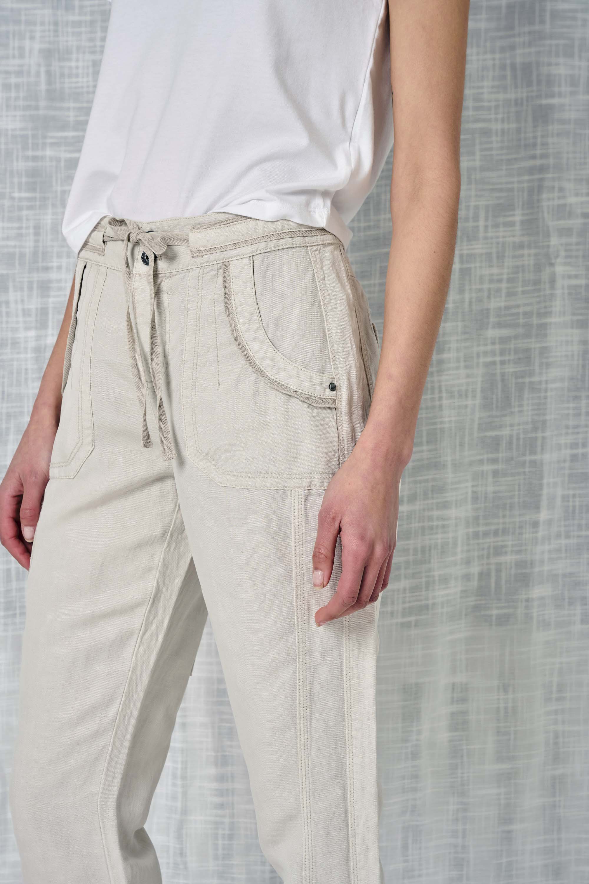  Solid Linen Pant