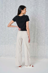 Solid Stretch Poplin Pant