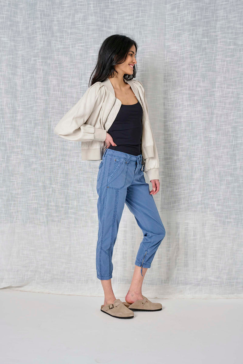 Solid Poplin Jogger