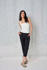 Solid Poplin Jogger