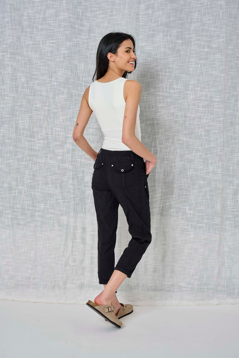 Solid Poplin Jogger