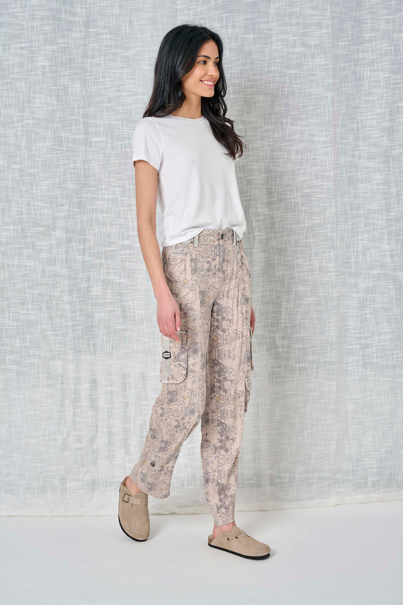 Printed Cupro Pant