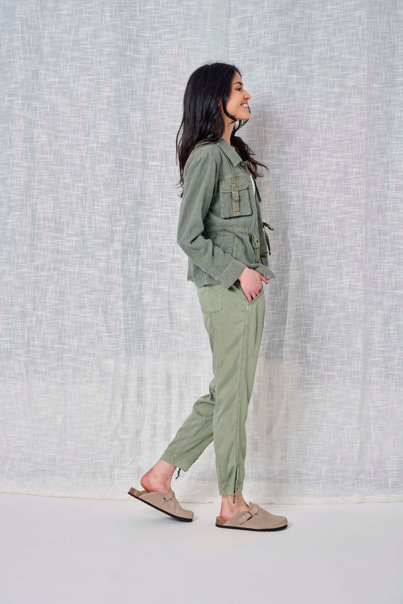  Stripe Linen Jacket