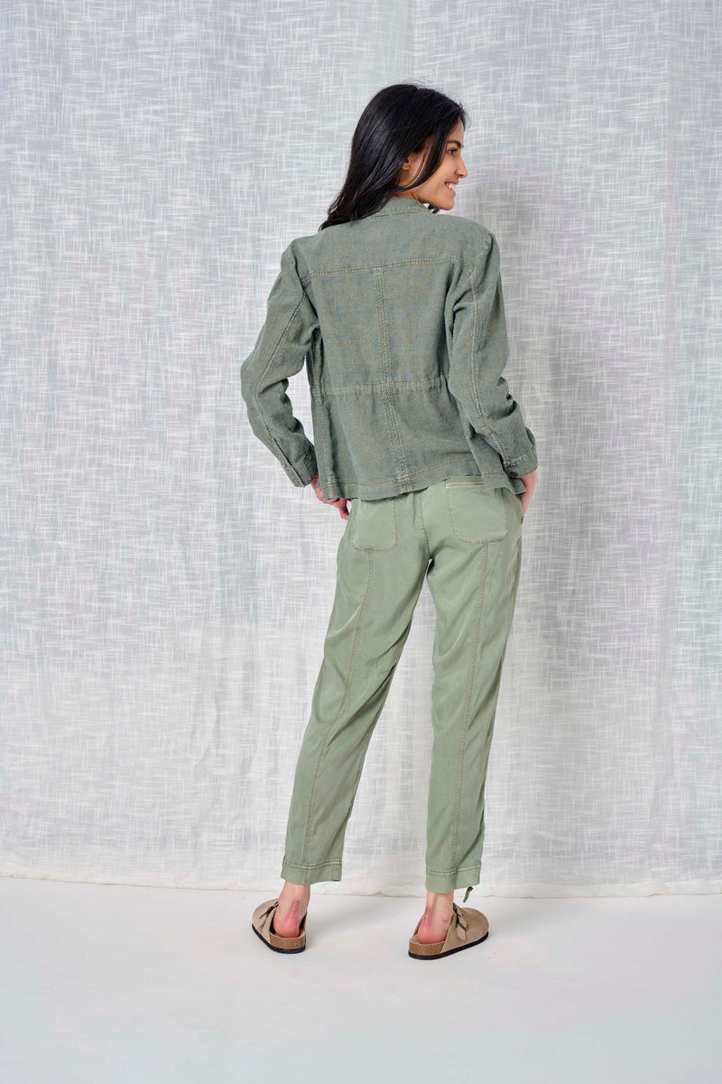  Stripe Linen Jacket