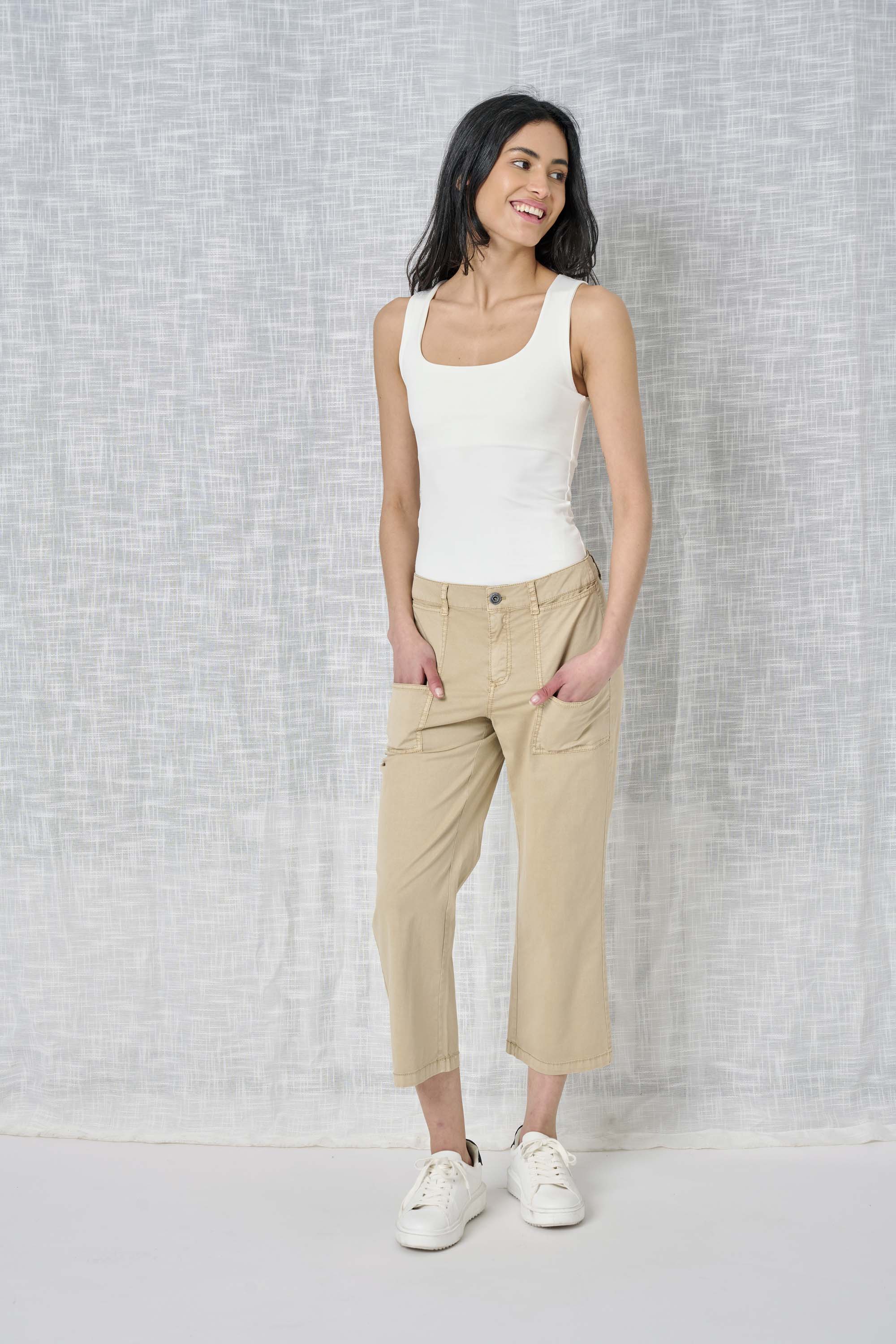 solid twill pant women