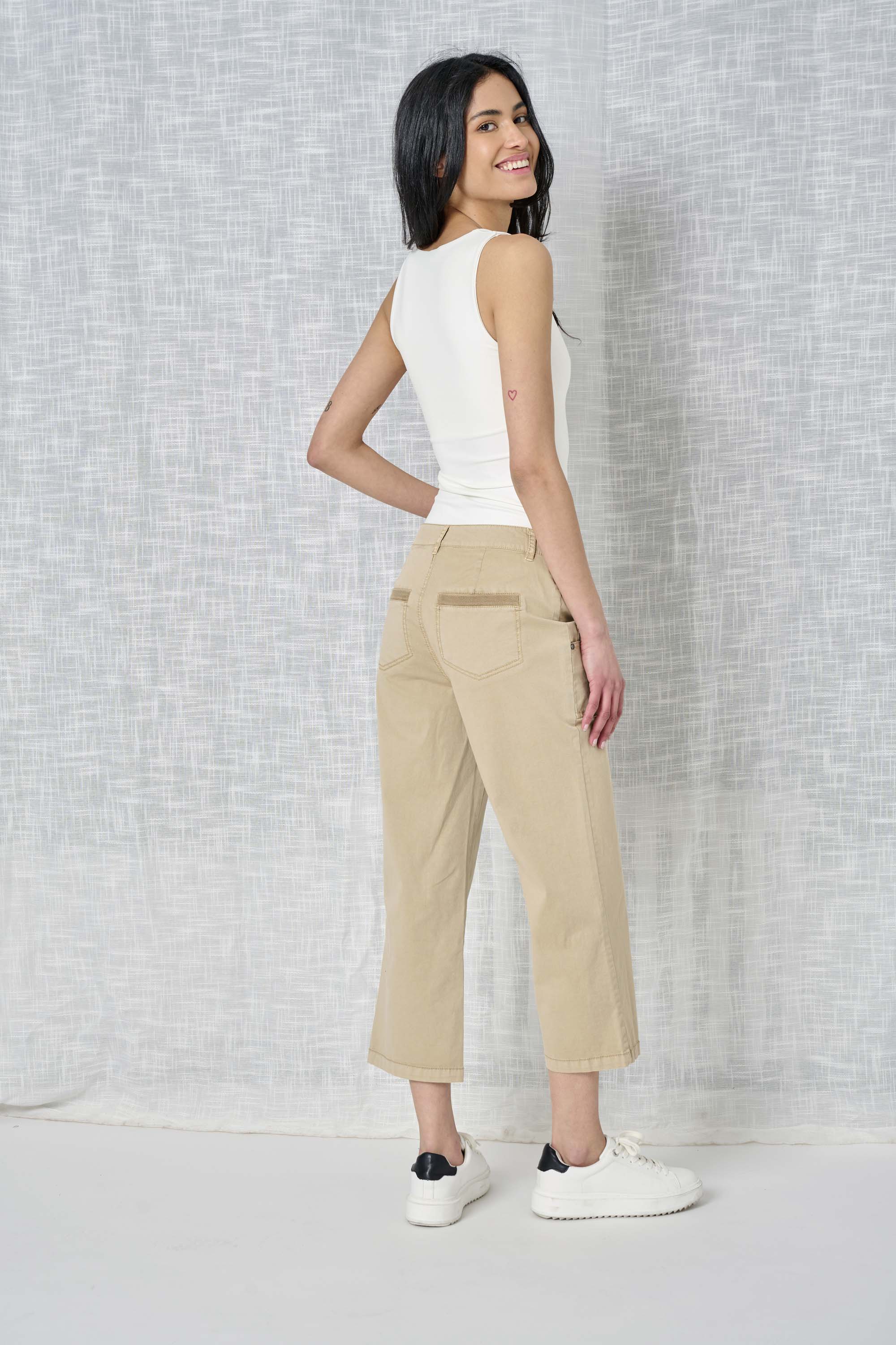 solid twill pant women