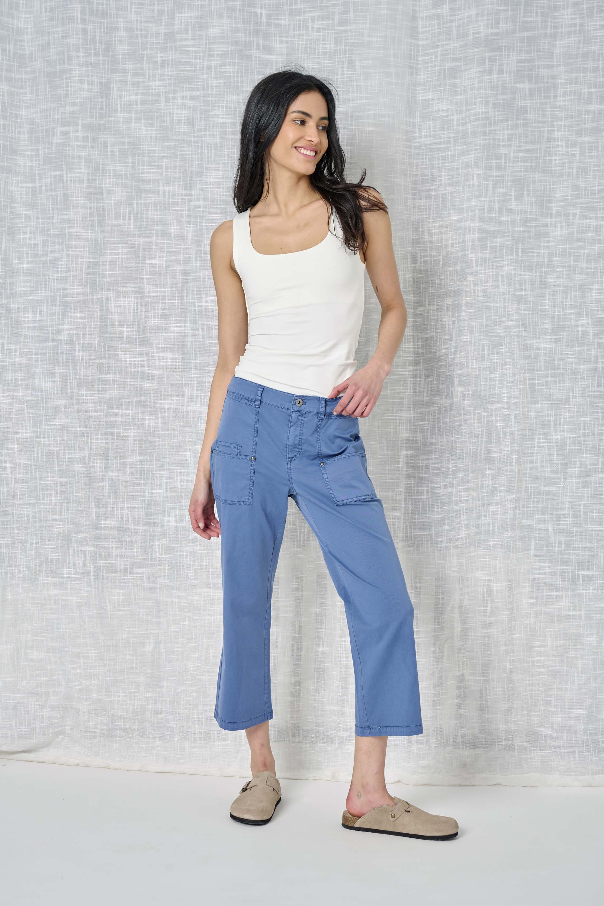 solid twill pant women