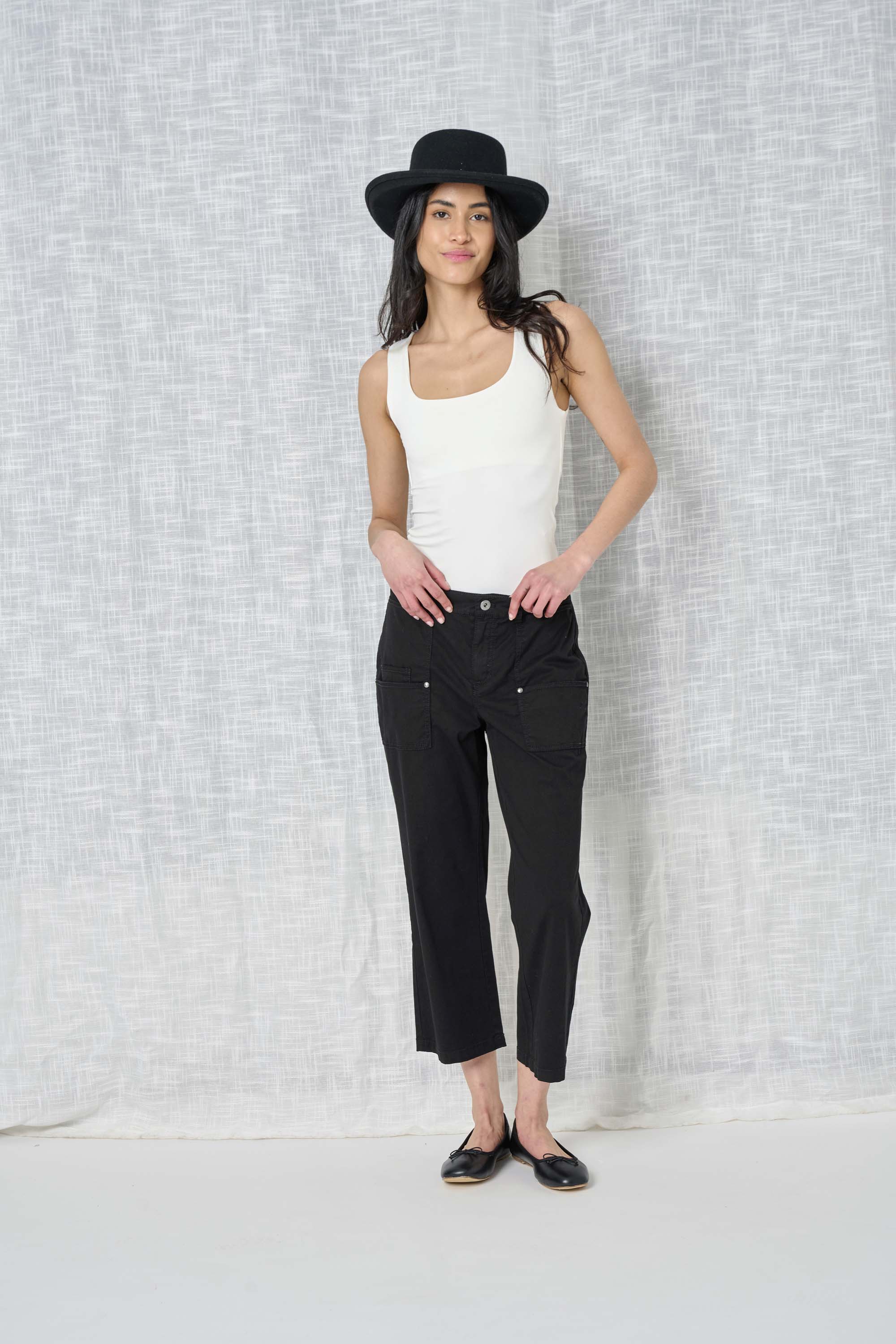 solid twill pant women