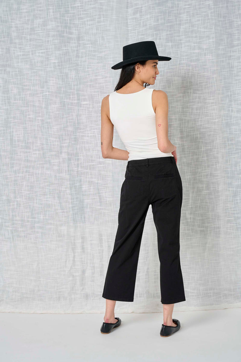 solid twill pant women