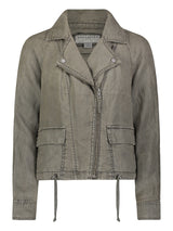  Linen Moto Jacket