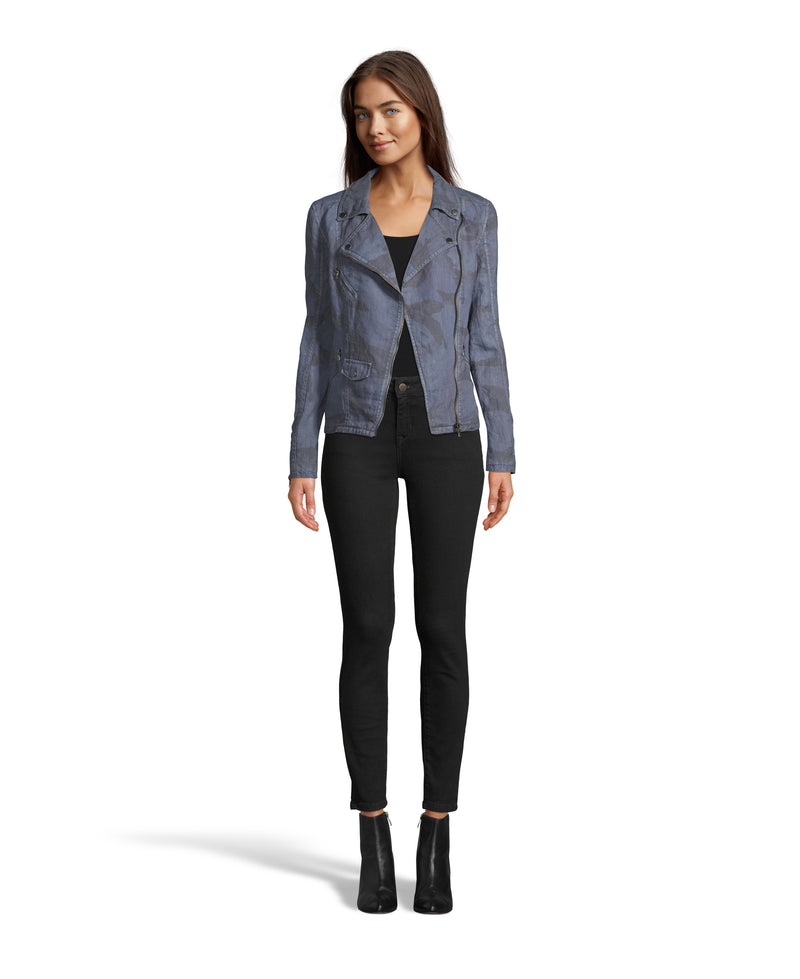 Aspen Linen Moto Jacket - Marrakech Clothing