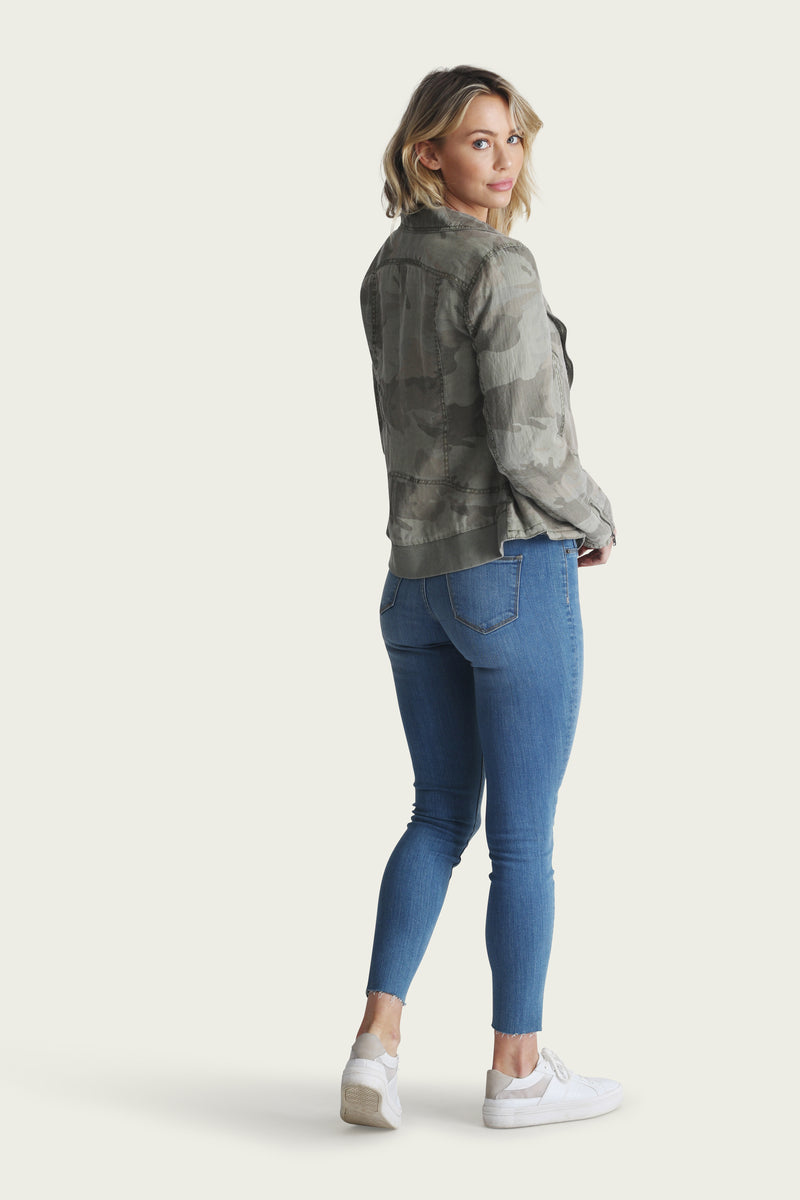 Aspen Linen Moto Jacket - Marrakech Clothing
