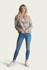 Aspen Linen Moto Jacket - Marrakech Clothing