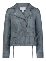  Linen Moto Jacket