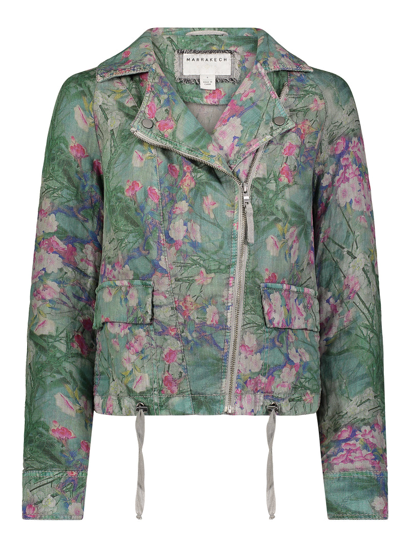  Linen Moto Jacket