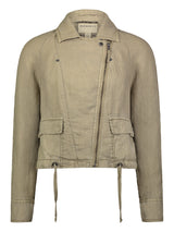  Linen Moto Jacket