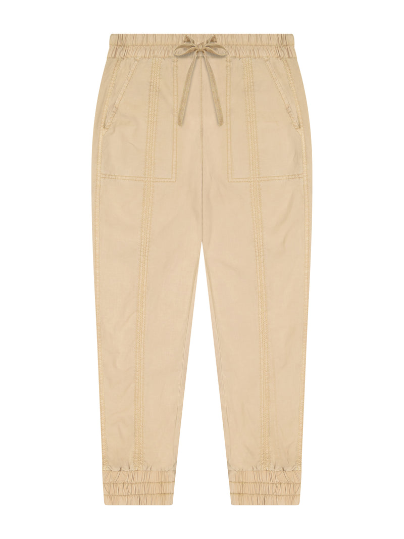 Solid Stretch Poplin Jogger