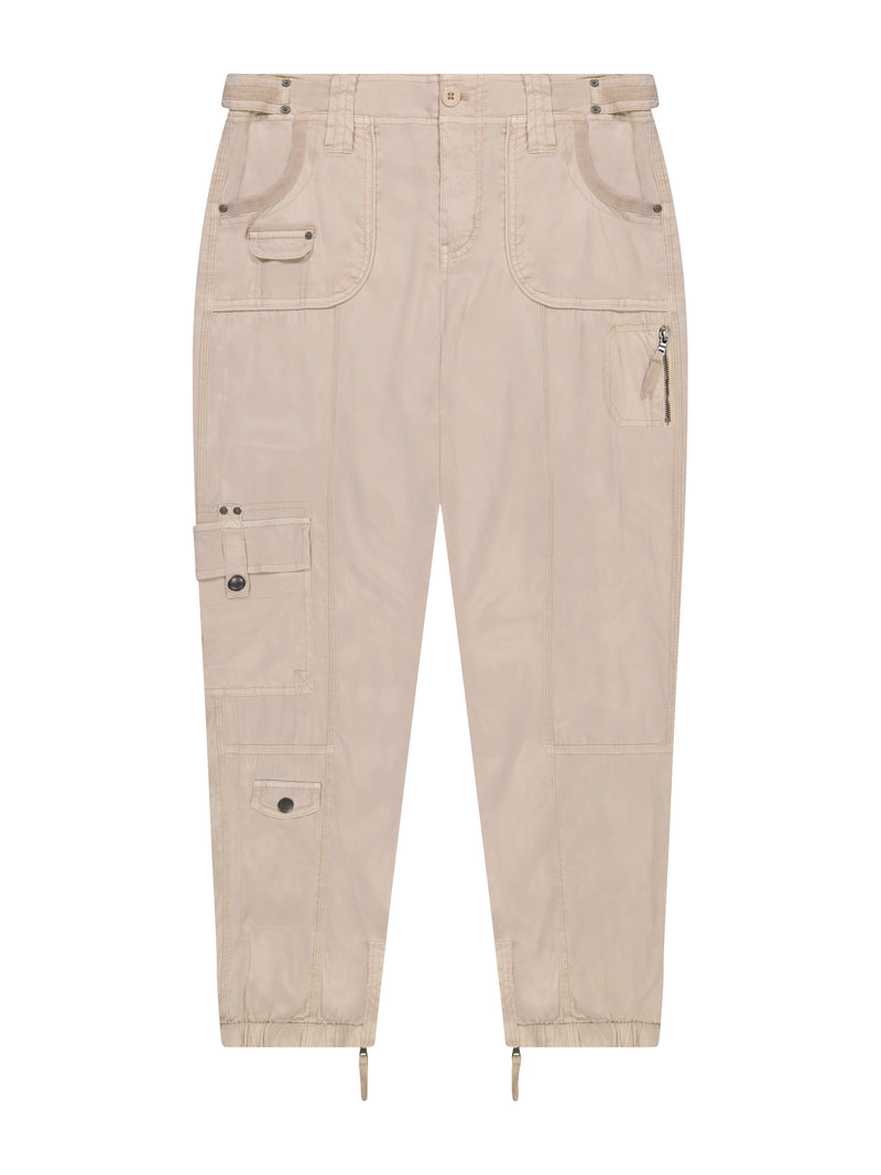 Solid Cupro Cargo Jogger