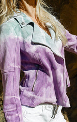Zahara Scuba Suede Moto Jacket