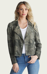 Zahara Scuba Suede Moto Jacket
