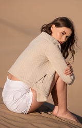 Quilted Moto Jacket Women