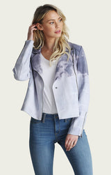 Zahara Scuba Suede Moto Jacket